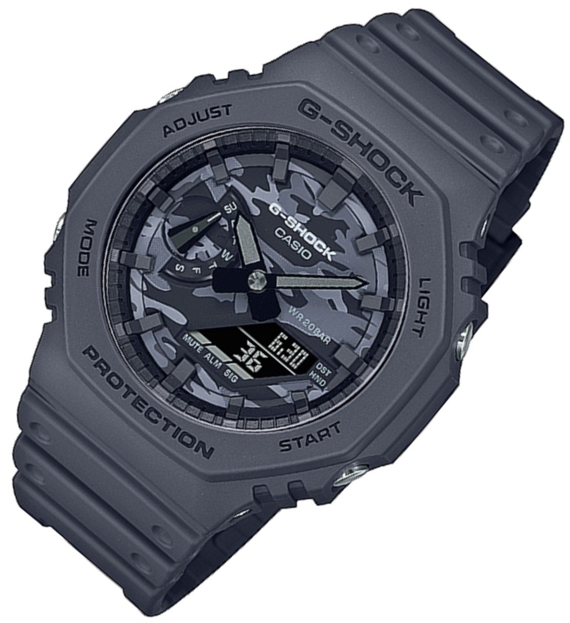 Casio G-shock GA-2100CA-8A Digital Analog Rubber Strap Watch For Men-Watch Portal Philippines