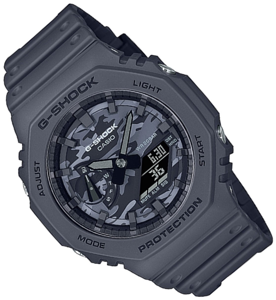 Casio G-shock GA-2100CA-8A Digital Analog Rubber Strap Watch For Men-Watch Portal Philippines
