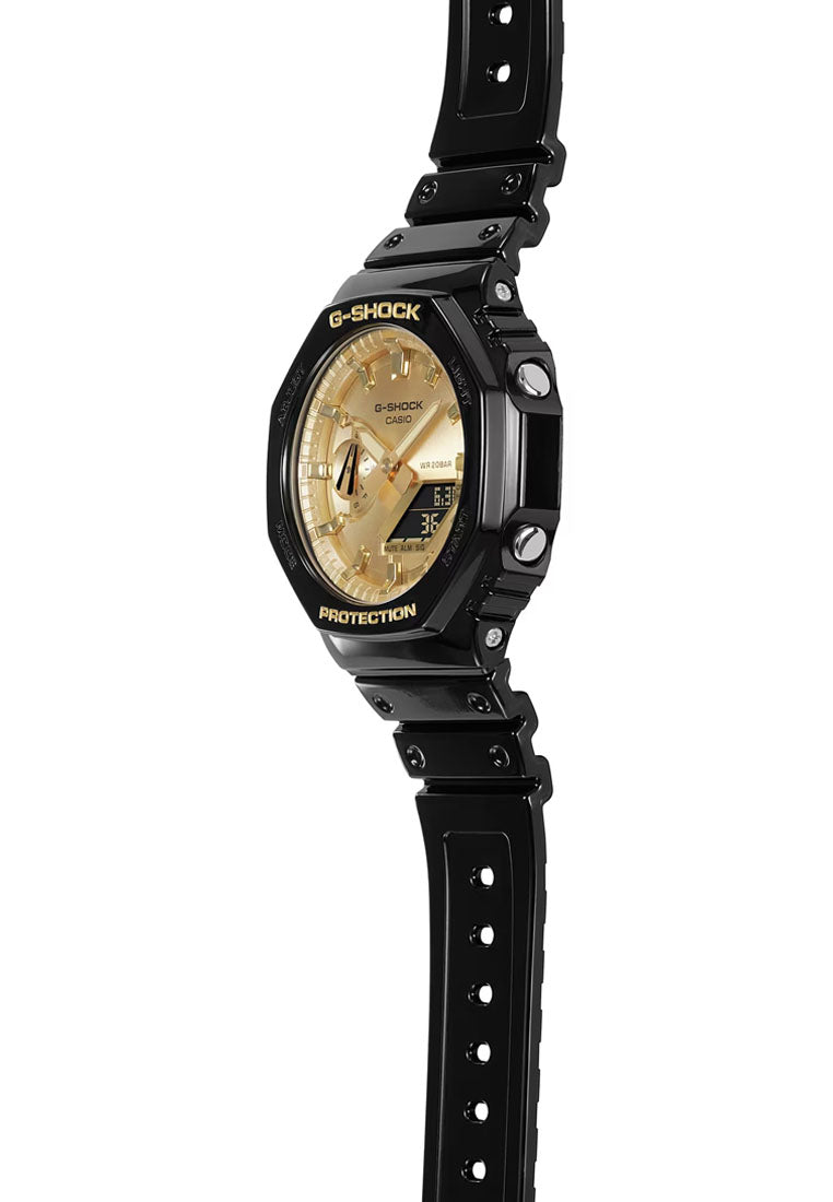 Casio G-shock GA-2100GB-1A Digital Analog Rubber Strap Watch For Men-Watch Portal Philippines