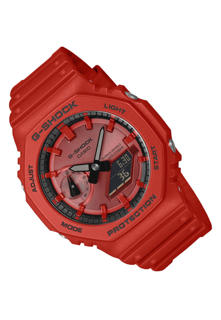 Casio G-shock GA-2100RRB-4ADR Digital Analog Rubber Strap Watch For Men-Watch Portal Philippines