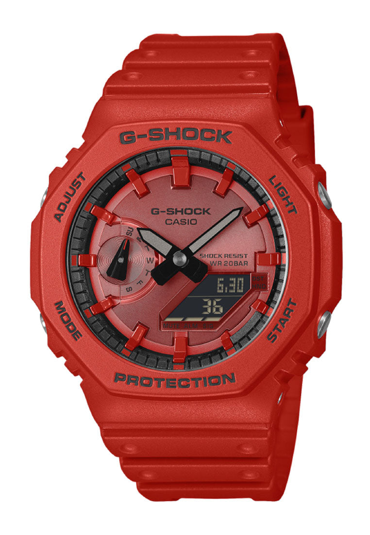 Casio G-shock GA-2100RRB-4ADR Digital Analog Rubber Strap Watch For Men-Watch Portal Philippines