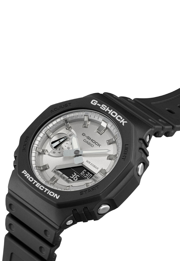 Casio G-shock GA-2100SB-1A Digital Analog Rubber Strap Watch For Men-Watch Portal Philippines