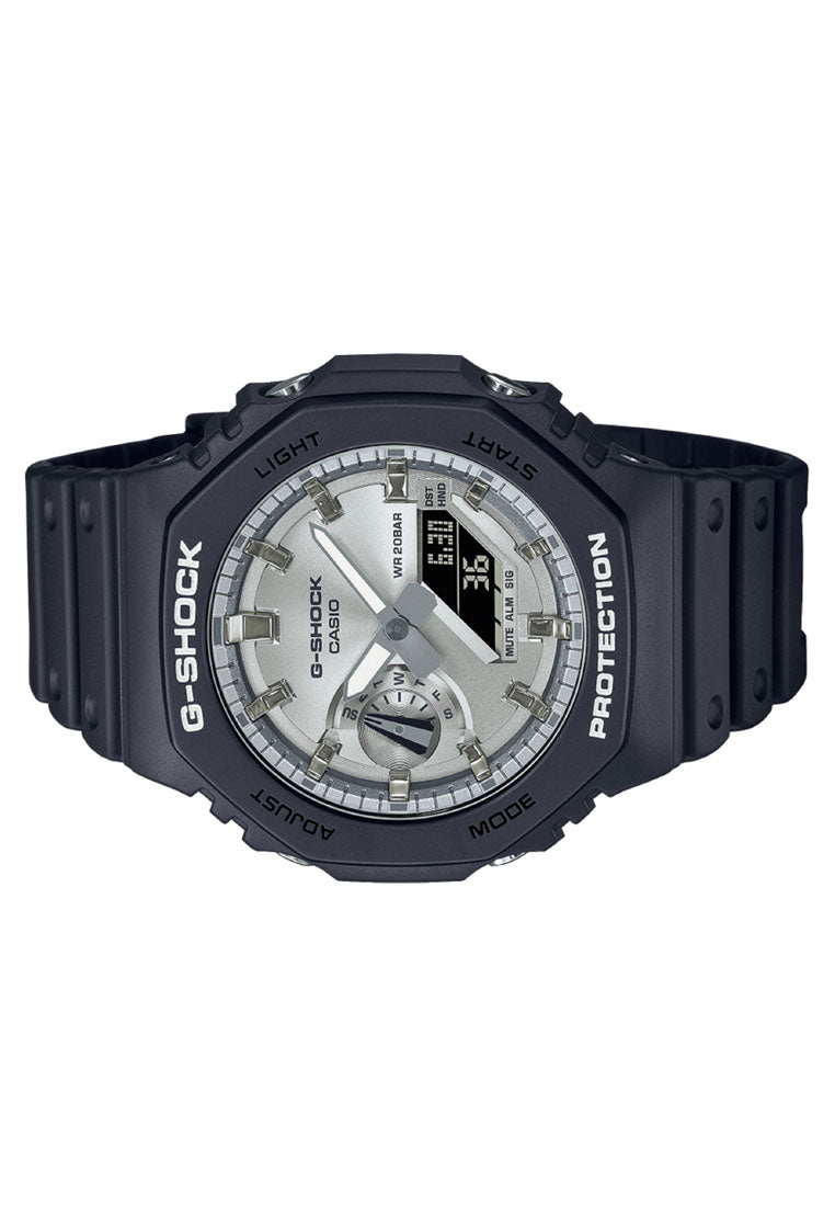Casio G-shock GA-2100SB-1A Digital Analog Rubber Strap Watch For Men-Watch Portal Philippines