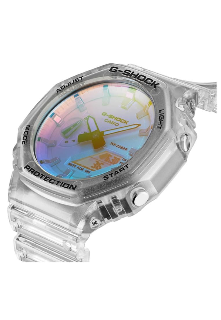 Casio G-shock GA-2100SRS-7A Digital Analog Rubber Strap Watch For Men-Watch Portal Philippines