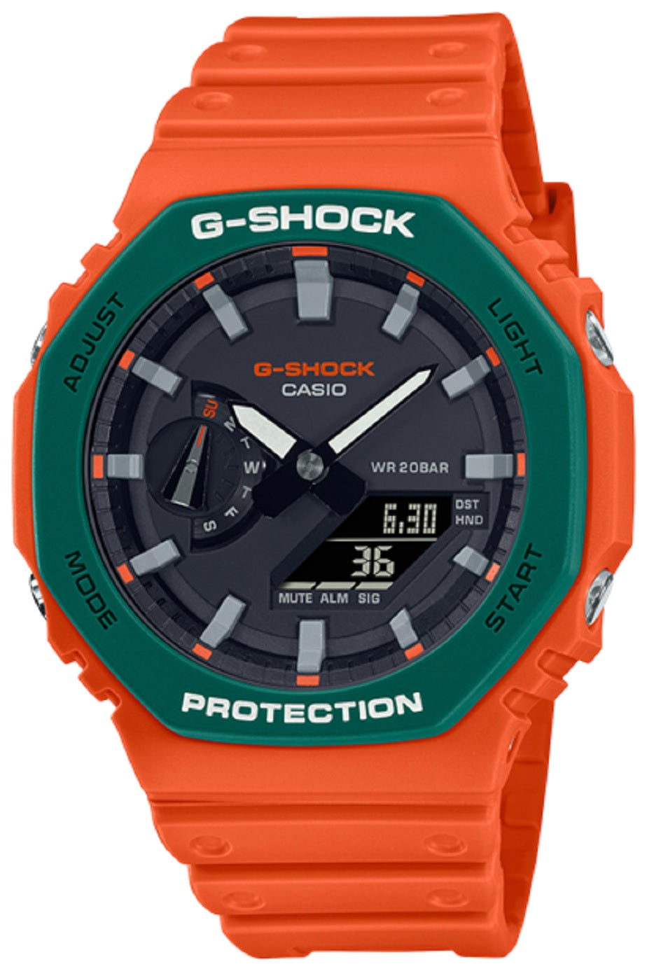 Casio G-shock GA-2110SC-4A Digital Analog Rubber Strap Watch For Men-Watch Portal Philippines