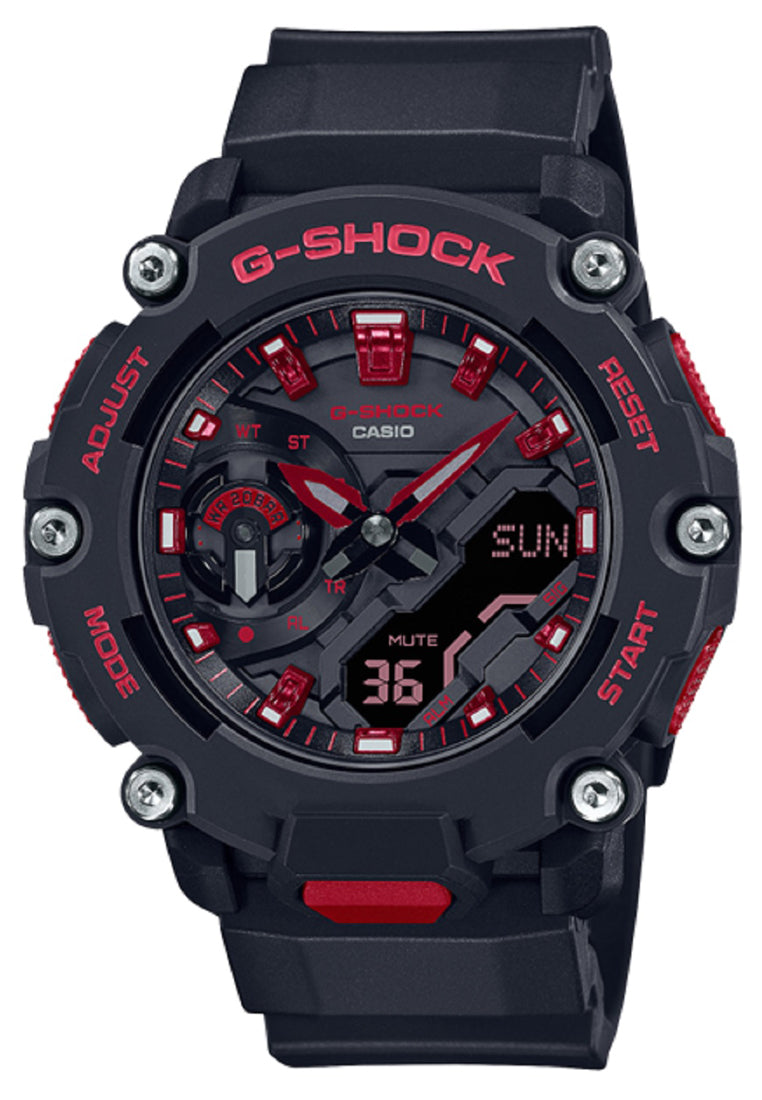 Casio G-shock GA-2200BNR-1A Digital Analog Rubber Strap Watch For Men-Watch Portal Philippines