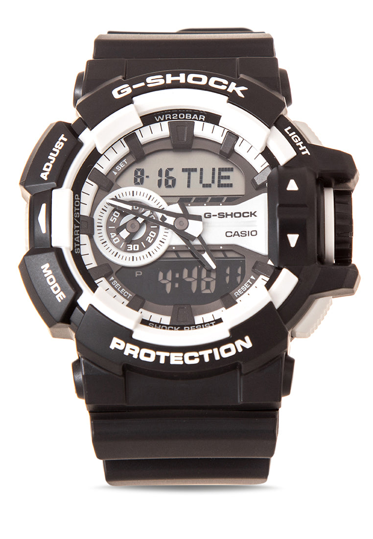 Casio G-shock GA-400-1A Digital Analog Rubber Strap Watch For Men-Watch Portal Philippines