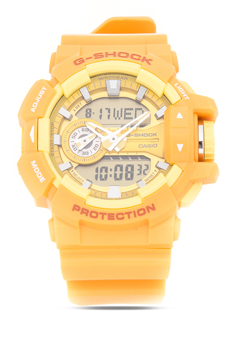 Casio G-shock GA-400A-9A Digital Analog Rubber Strap Watch For Men-Watch Portal Philippines