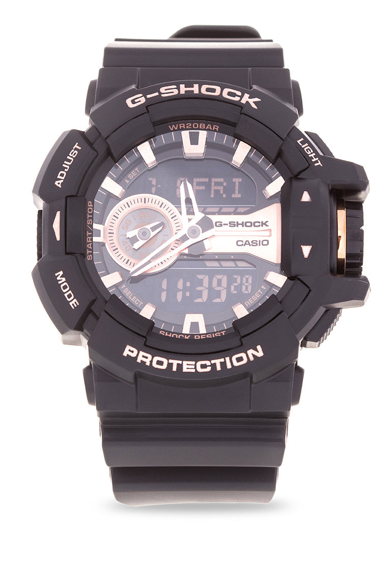 Casio G-shock GA-400GB-1A4DR Digital Analog Rubber Strap Watch For Men-Watch Portal Philippines