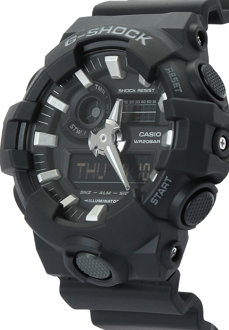 Casio G-shock GA-700-1B Digital Analog Rubber Strap Watch For Men-Watch Portal Philippines