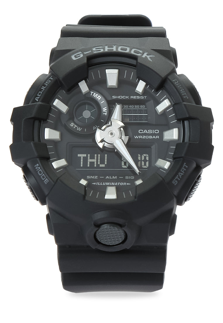 Casio G-shock GA-700-1B Digital Analog Rubber Strap Watch For Men-Watch Portal Philippines