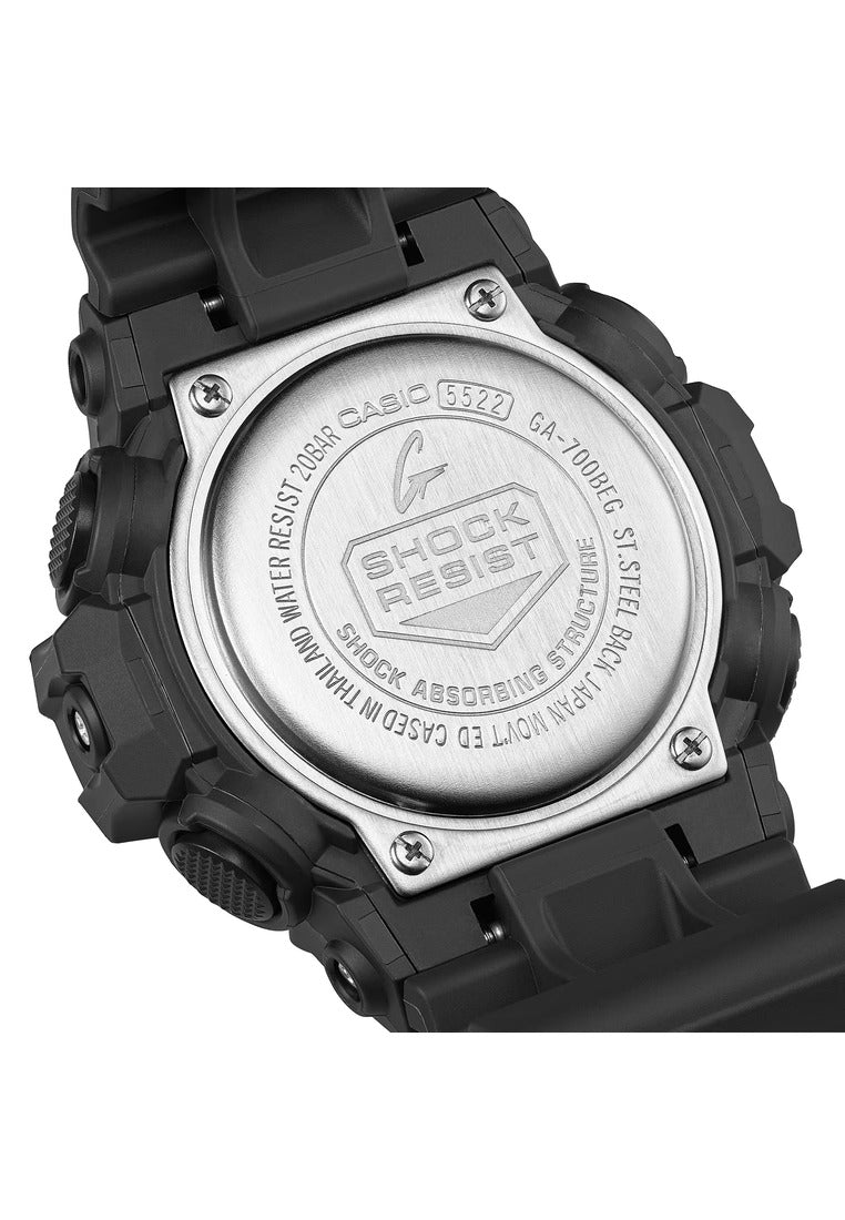 Casio G-shock GA-700BEG-1ADR Rubber Strap Digital Analog Watch for Men-Watch Portal Philippines