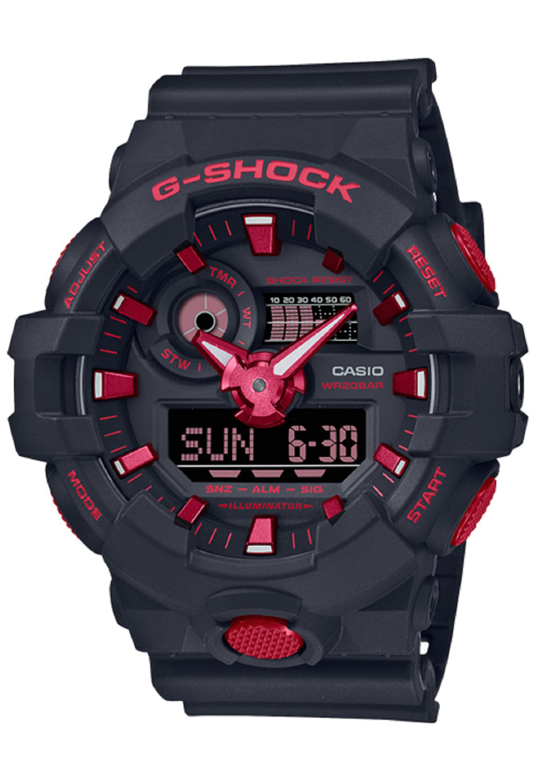 Casio G-shock GA-700BNR-1A Digital Analog Rubber Strap Watch For Men-Watch Portal Philippines