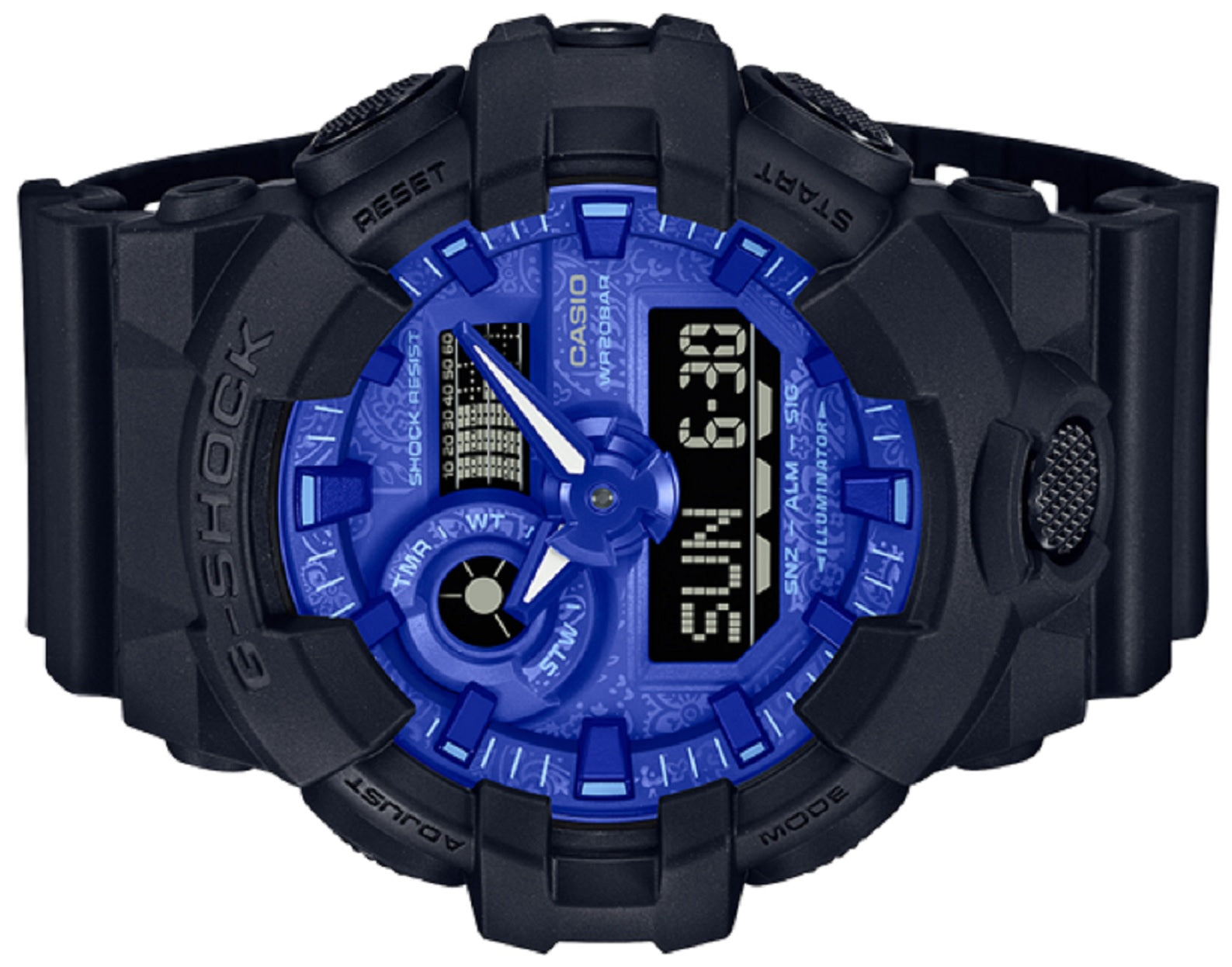 Casio G-shock GA-700BP-1A Digital Analog Rubber Strap Watch For Men-Watch Portal Philippines