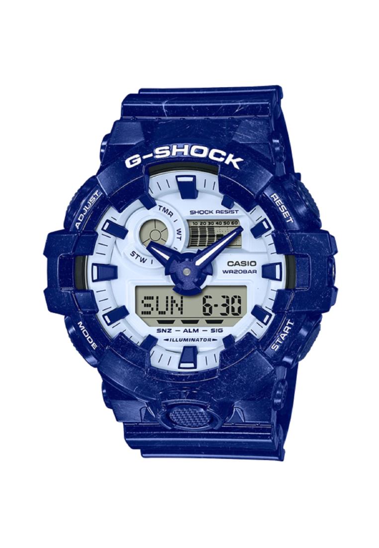 Casio G-shock GA-700BWP-2A Digital Analog Rubber Strap Watch For Men-Watch Portal Philippines