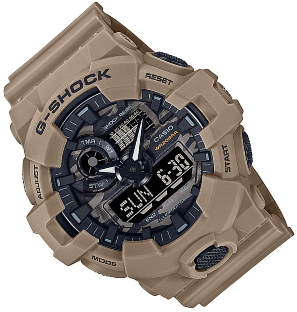 Casio G-shock GA-700CA-5A Digital Analog Rubber Strap Watch For Men-Watch Portal Philippines
