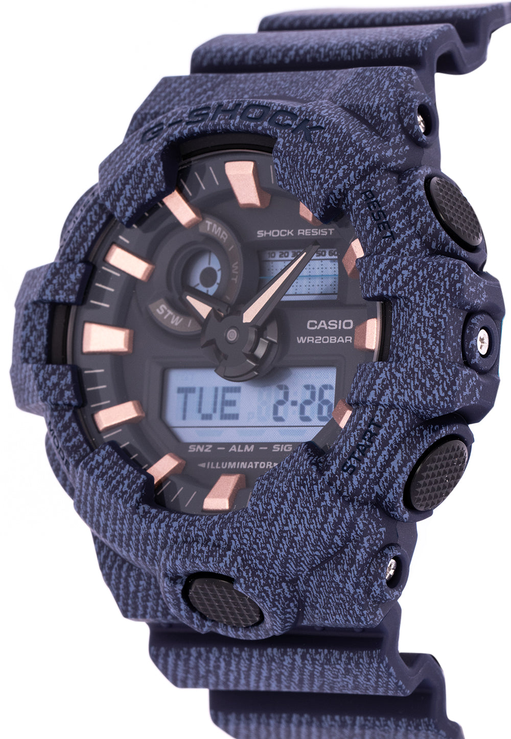 Casio G-shock GA-700DE-2A Digital Analog Rubber Strap Watch For Men-Watch Portal Philippines