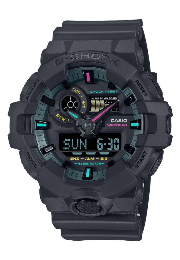 Casio G-shock GA-700MF-1A Digital Analog Rubber Strap Watch for Men-Watch Portal Philippines