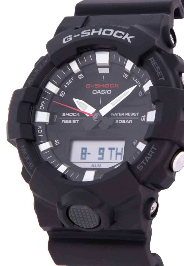 Casio G-shock GA-800-1A Digital Analog Rubber Strap Watch For Men-Watch Portal Philippines
