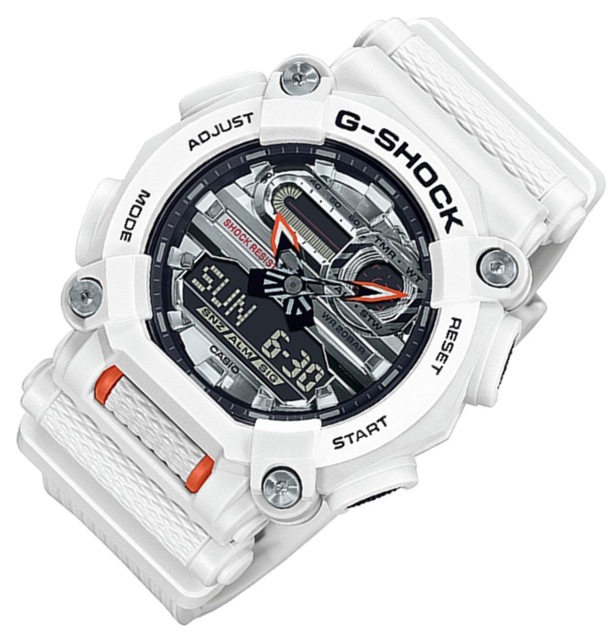 Casio G-shock GA-900AS-7ADR Digital Analog Rubber Strap Watch For Men-Watch Portal Philippines