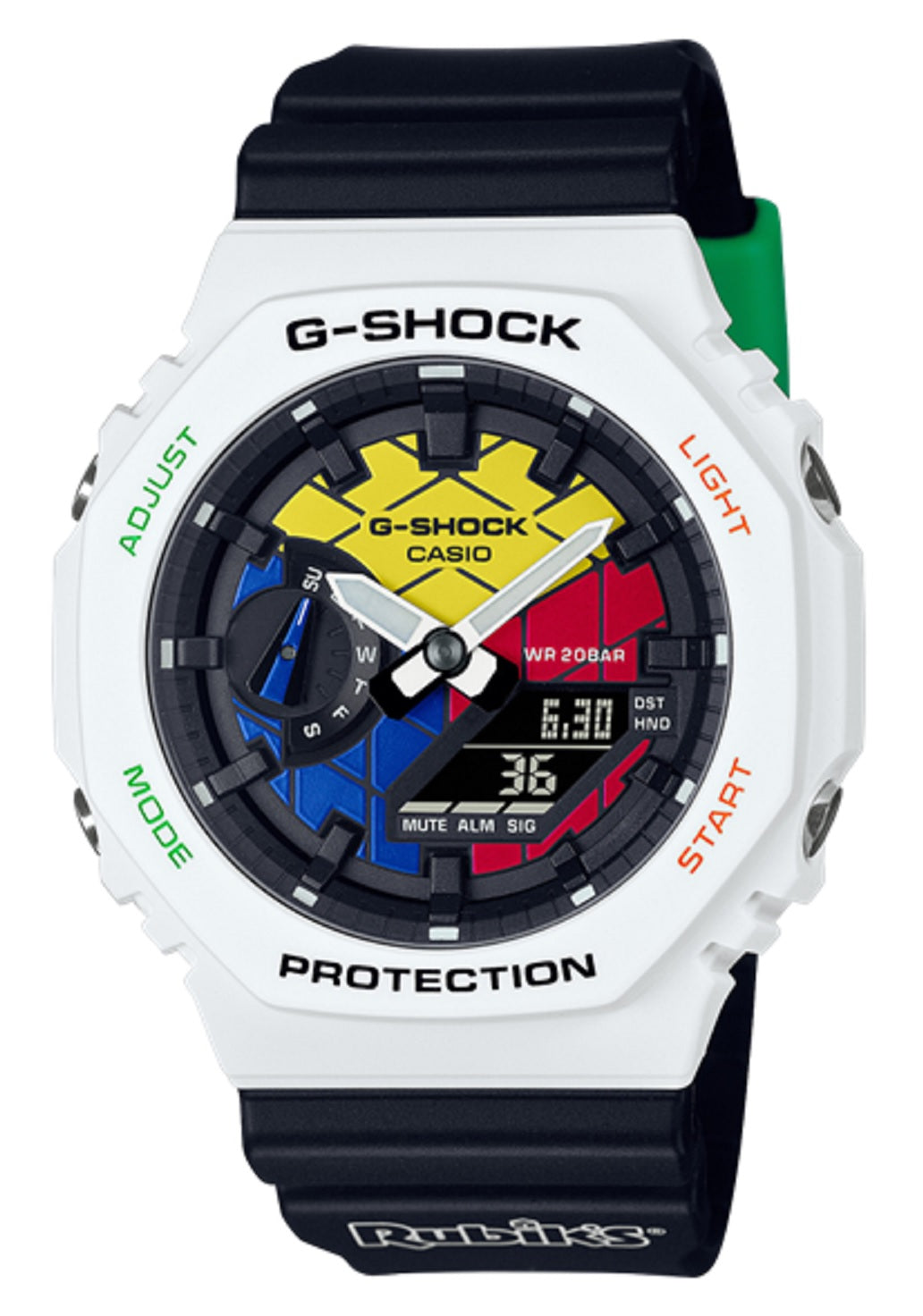 Casio G-shock GAE-2100RC-1A Rubik's Cube Digital Analog Limited Edition Watch for Men-Watch Portal Philippines