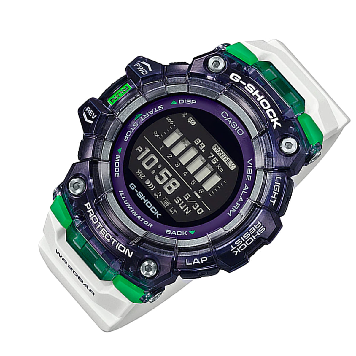 Casio G-shock GBD-100SM-1A7 Bluetooth Digital Rubber Strap Watch For Men-Watch Portal Philippines
