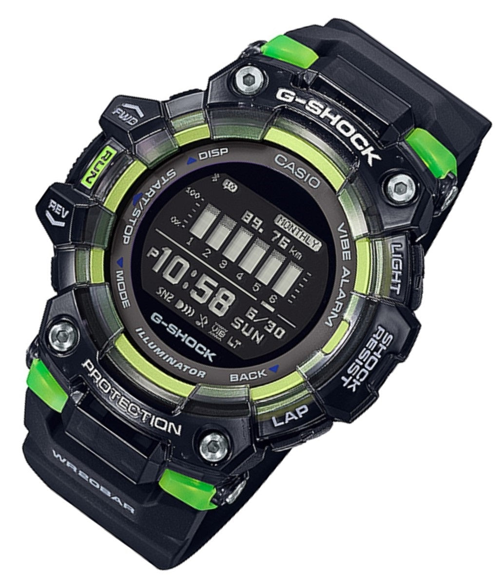 Casio G-shock GBD-100SM-1DR Bluetooth Digital Rubber Strap Watch For Men-Watch Portal Philippines