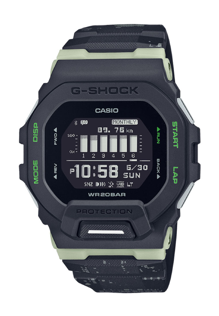 Casio G-shock GBD-200LM-1DR Bluetooth Digital Rubber Strap Watch For Men-Watch Portal Philippines