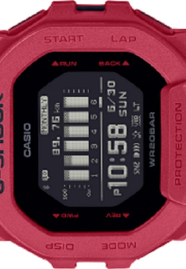 Casio G-Shock GBD-200RD-4DR G-SQUAD RED OUT Sports Edition Digital Watch for Men-Watch Portal Philippines