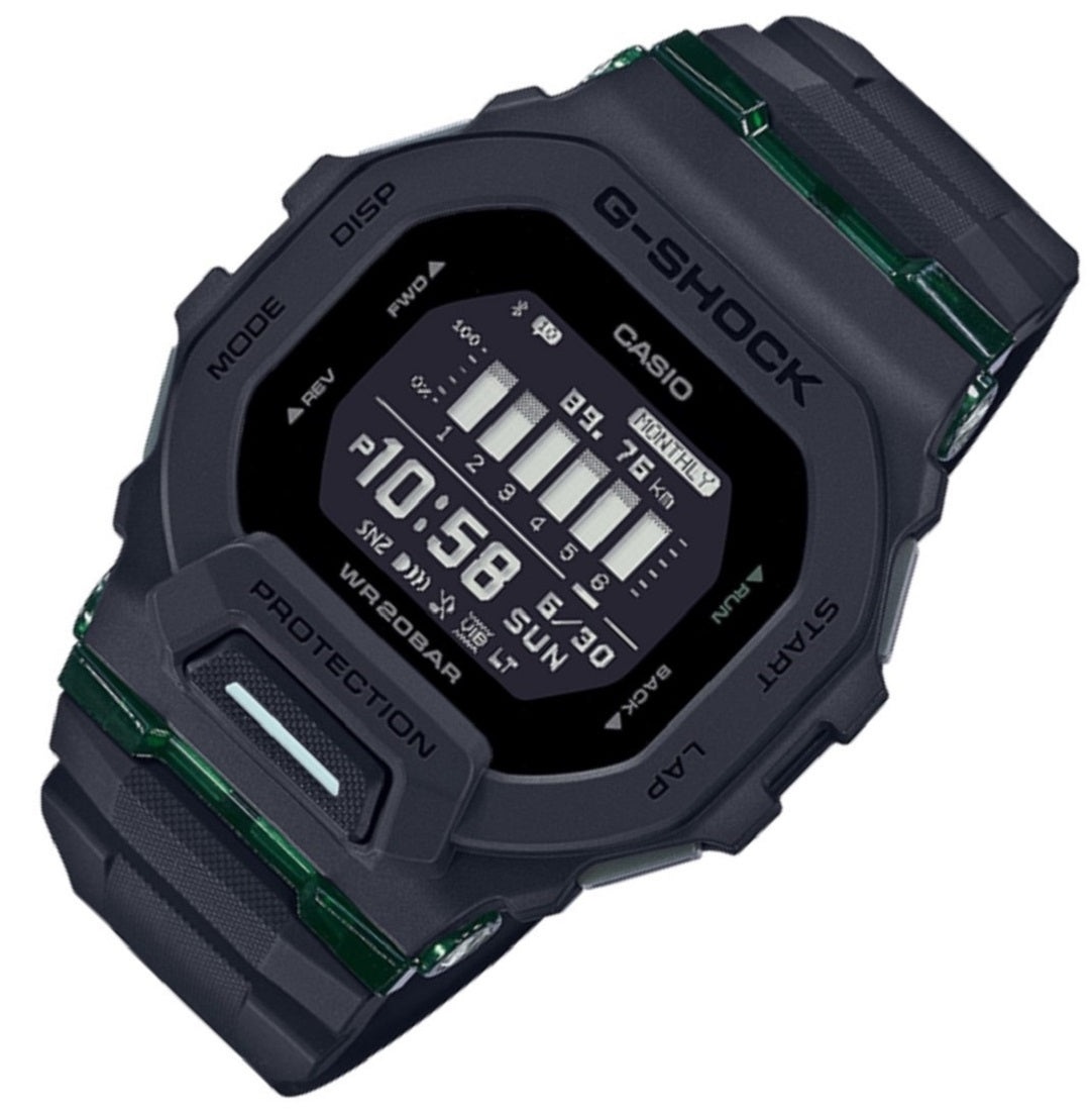 Casio G-shock GBD-200UU-1DR Bluetooth Digital Rubber Strap Watch For Men-Watch Portal Philippines