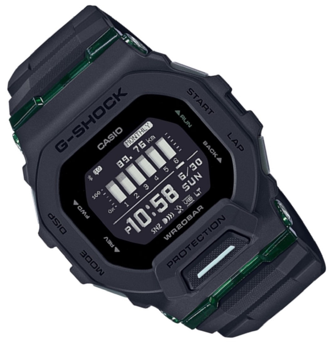 Casio G-shock GBD-200UU-1DR Bluetooth Digital Rubber Strap Watch For Men-Watch Portal Philippines