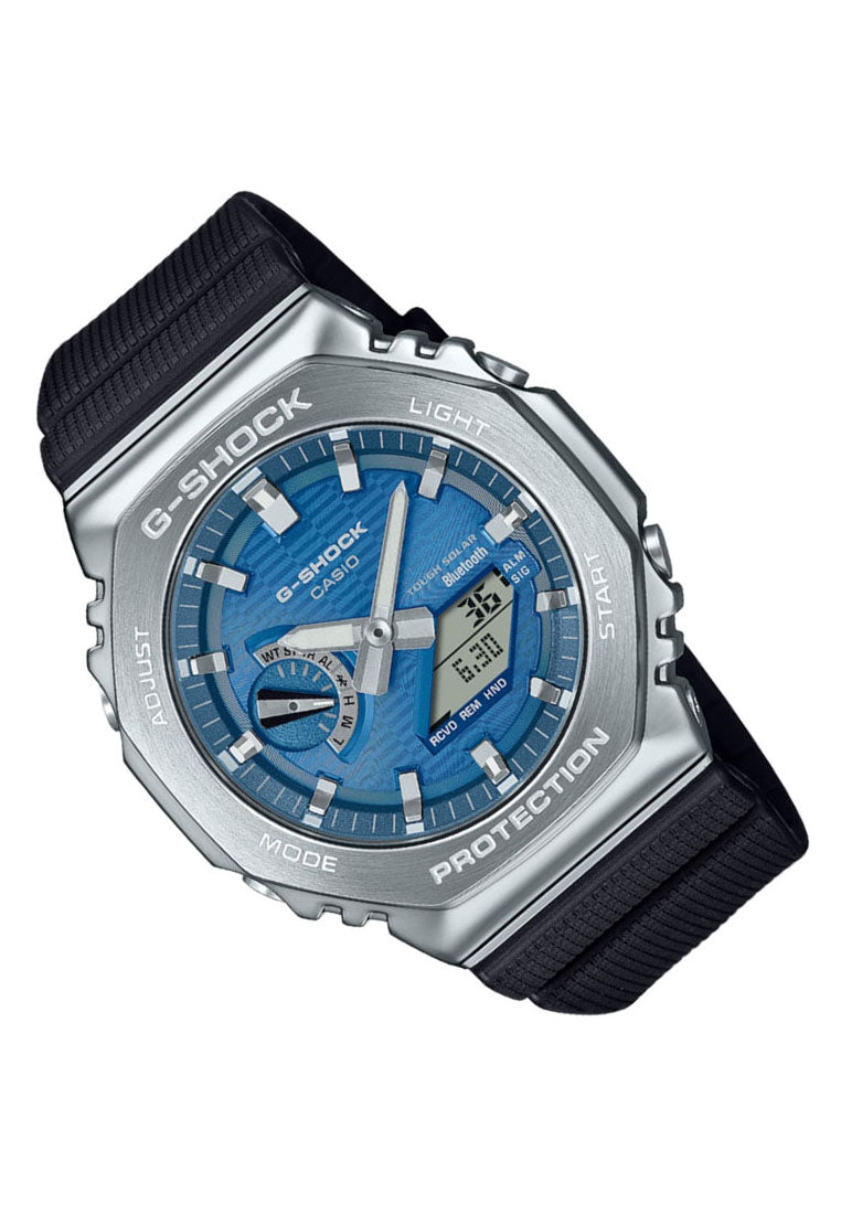 Casio G-shock GBM-2100A-2B Digital Analog Rubber Strap Solar Watch for Men-Watch Portal Philippines