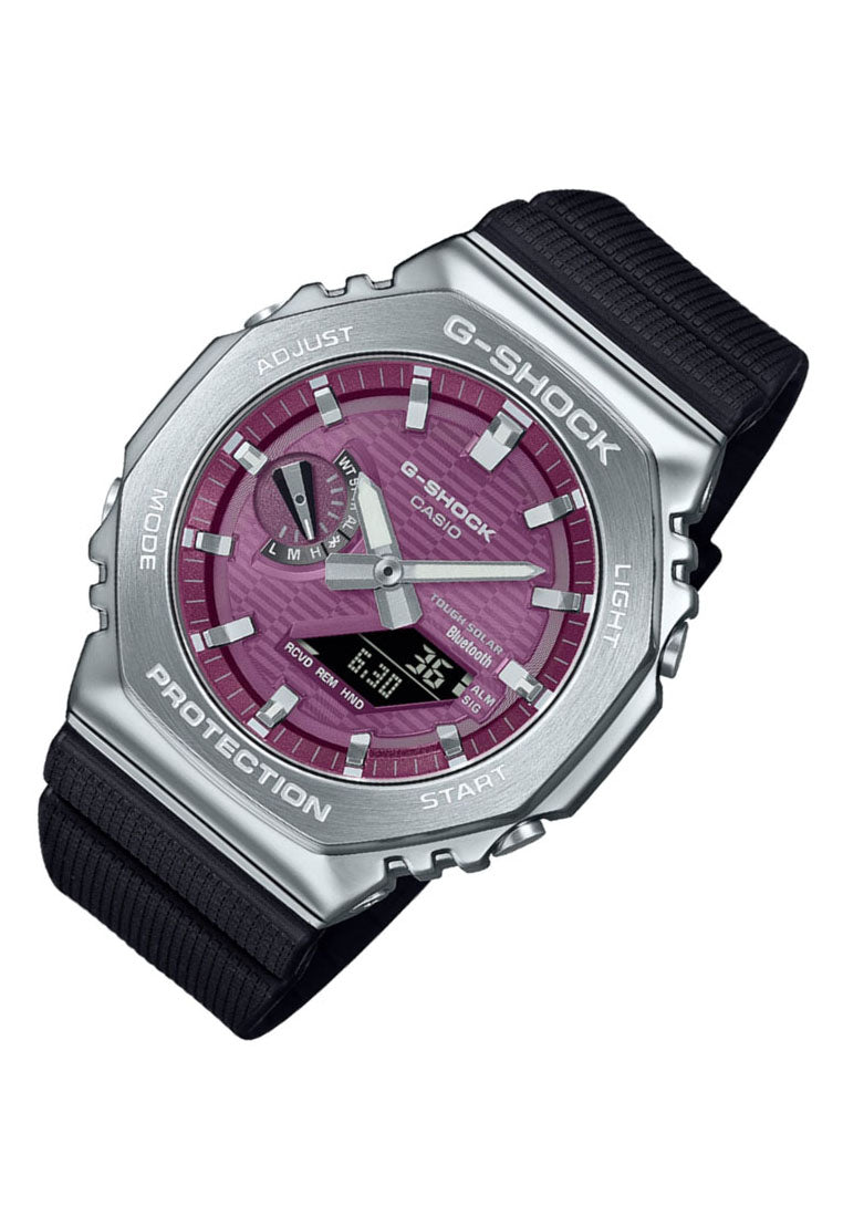 Casio G-shock GBM-2100A-4B Digital Analog Rubber Strap Solar Watch for Men-Watch Portal Philippines