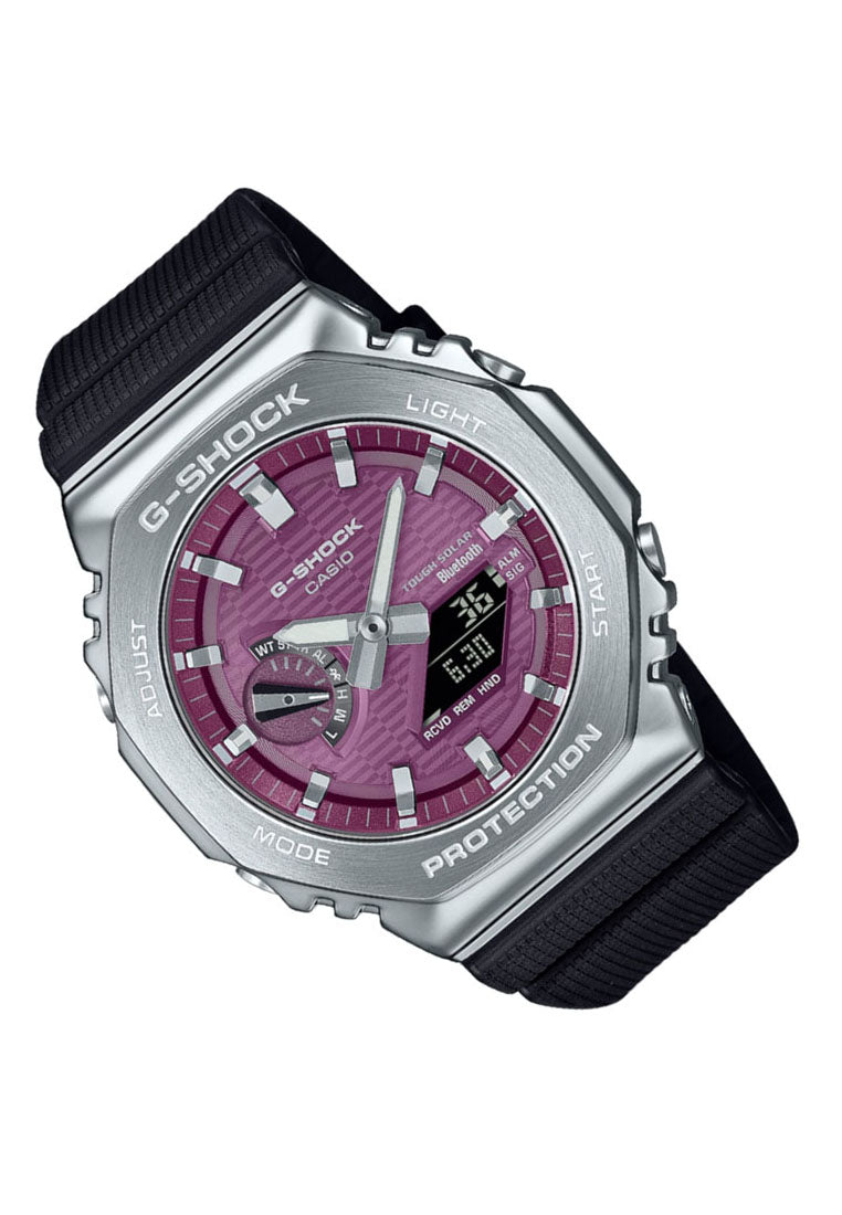 Casio G-shock GBM-2100A-4B Digital Analog Rubber Strap Solar Watch for Men-Watch Portal Philippines