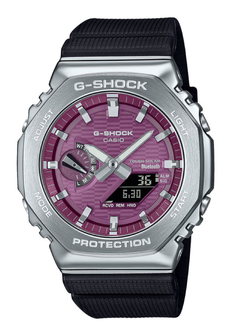 Casio G-shock GBM-2100A-4B Digital Analog Rubber Strap Solar Watch for Men-Watch Portal Philippines