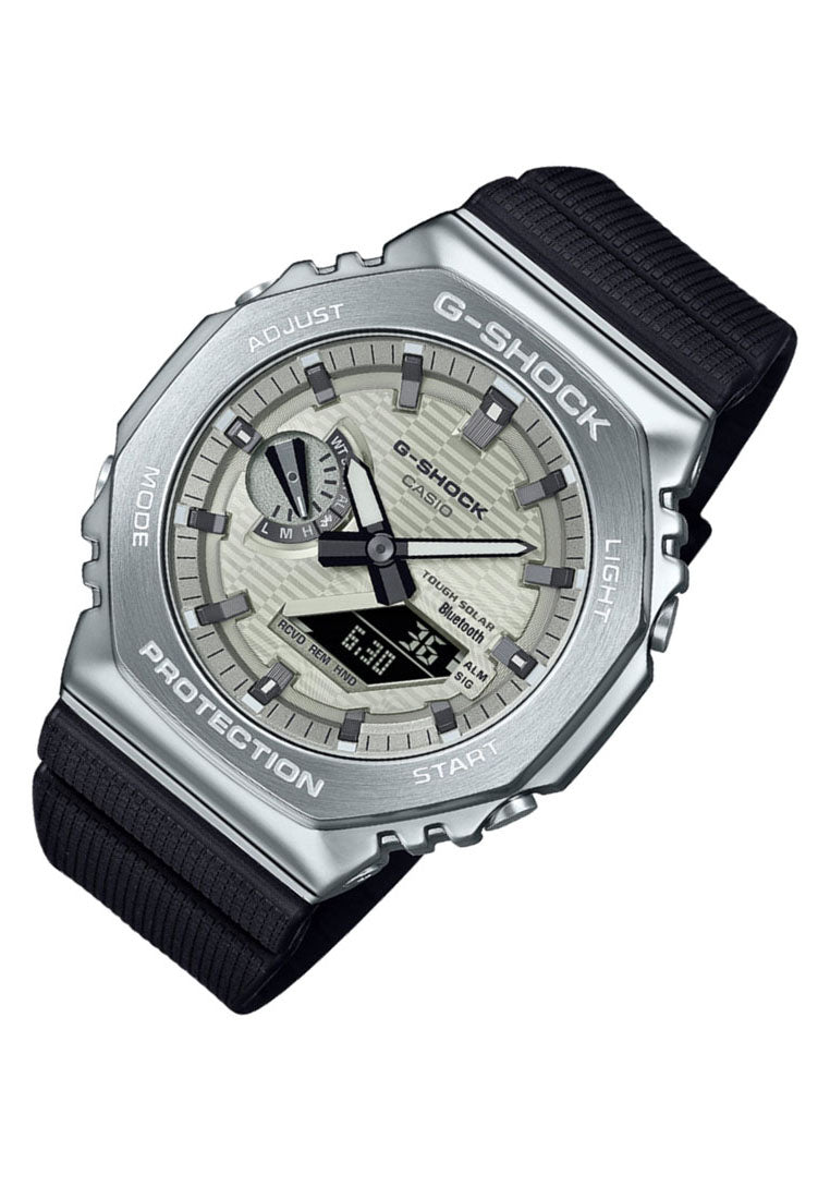Casio G-shock GBM-2100A-8B Digital Analog Rubber Strap Solar Watch for Men-Watch Portal Philippines