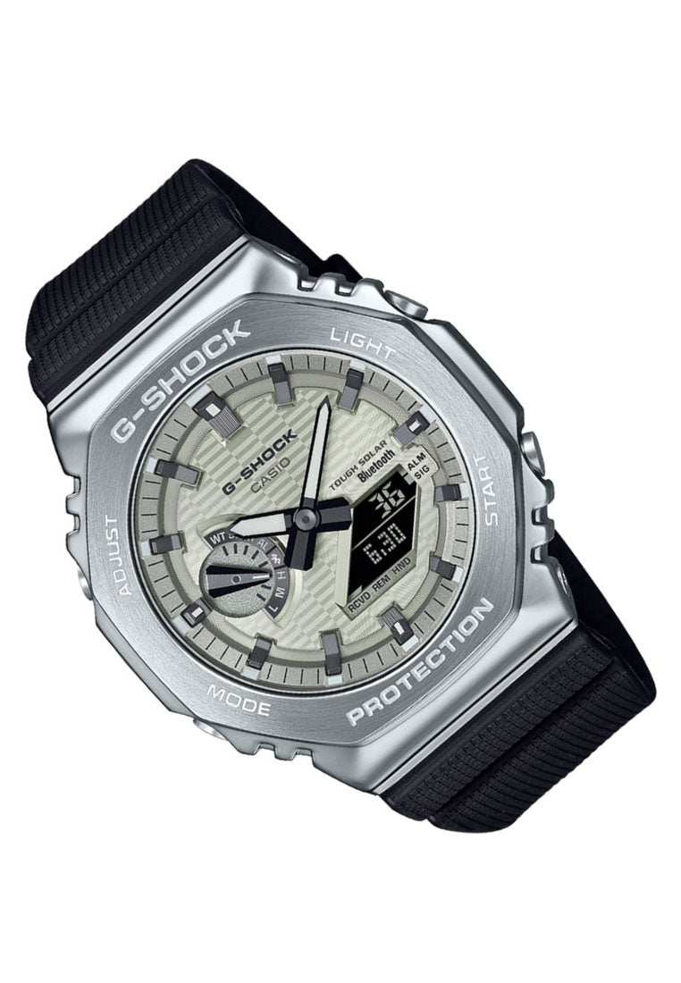 Casio G-shock GBM-2100A-8B Digital Analog Rubber Strap Solar Watch for Men-Watch Portal Philippines