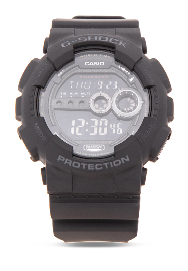 Casio G-shock GD-100-1BDR Digital Rubber Strap Watch For Men-Watch Portal Philippines