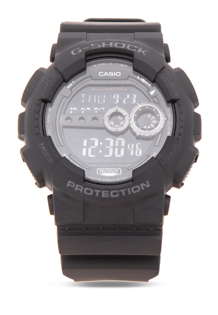 Casio G-shock GD-100-1BDR Digital Rubber Strap Watch For Men-Watch Portal Philippines