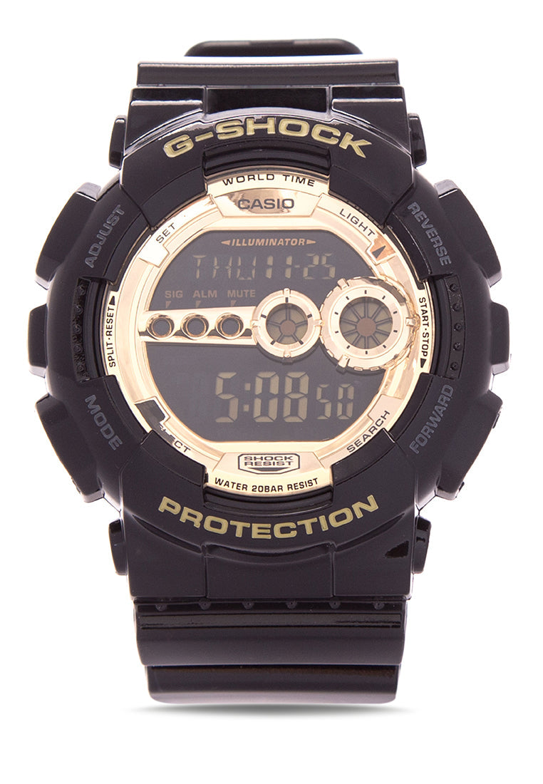 Casio G-shock GD-100GB-1DR Digital Rubber Strap Watch For Men-Watch Portal Philippines