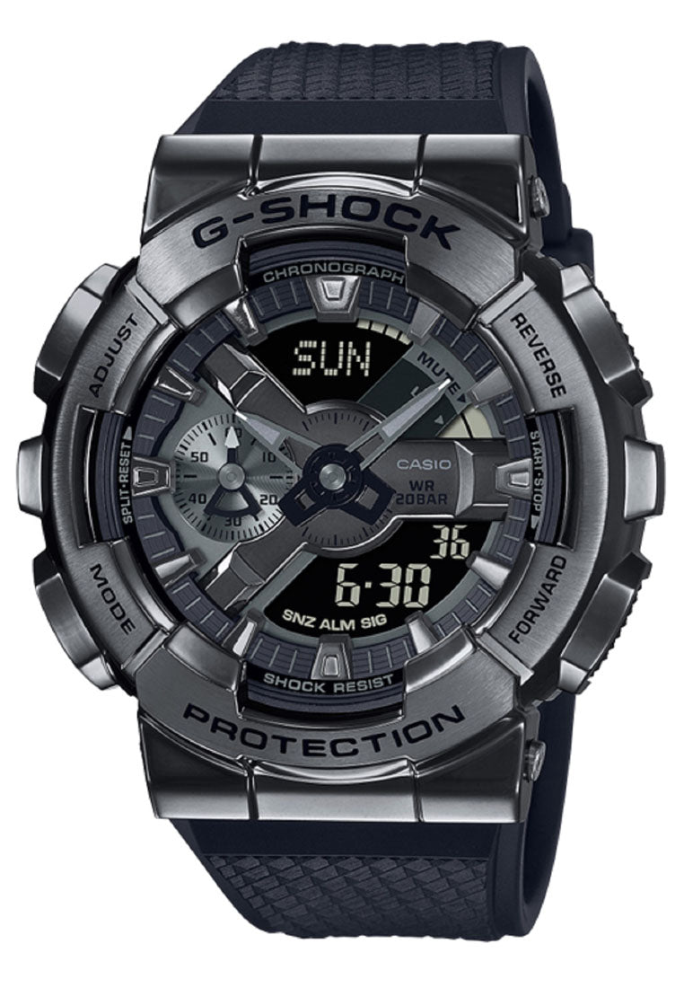 Casio G-shock GM-110BB-1A Digital Analog Rubber Strap Watch