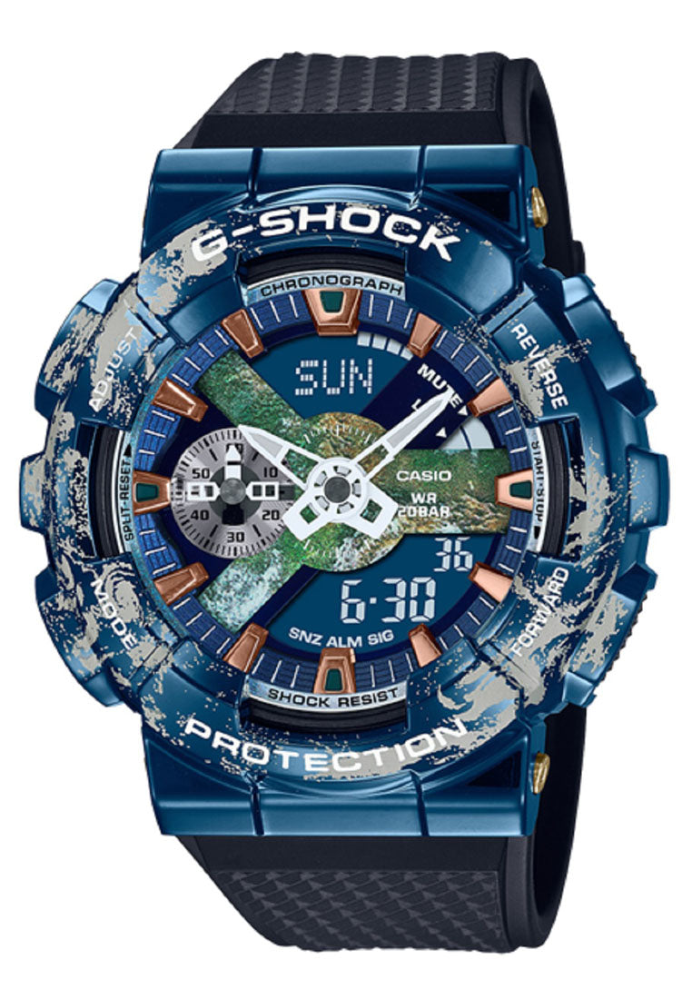 Casio G-shock GM-110EARTH-1A Digital Analog Rubber Strap Watch-Watch Portal Philippines