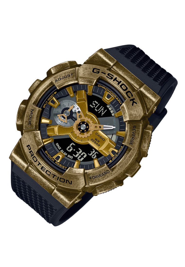 Casio G-shock GM-110VG-1A9 Digital Analog Rubber Strap Watch For Men-Watch Portal Philippines