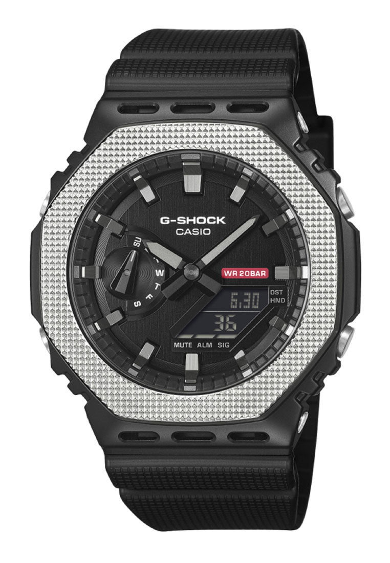 Casio G-shock GM-2100BM-1ADR Digital Analog Rubber Strap Watch for Men-Watch Portal Philippines
