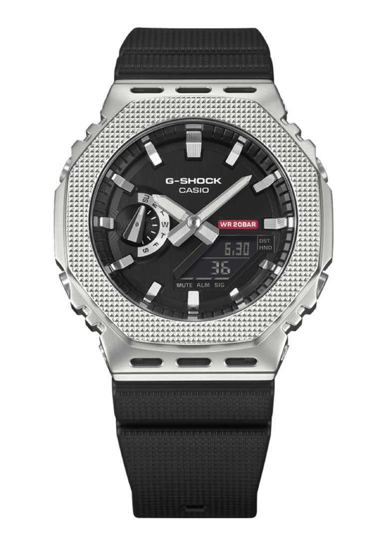 Casio G-shock GM-2100M-1ADR Digital Analog Rubber Strap Watch for Men-Watch Portal Philippines