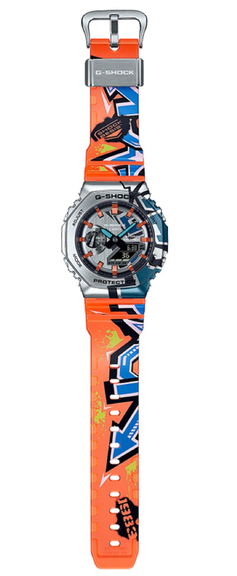 Casio G-shock GM-2100SS-1A Digital Analog Rubber Strap Watch-Watch Portal Philippines