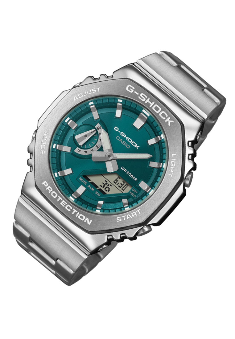 Casio G-shock GM-2110D-3A1 Digital Analog Stainless Steel Strap Watch for Men-Watch Portal Philippines