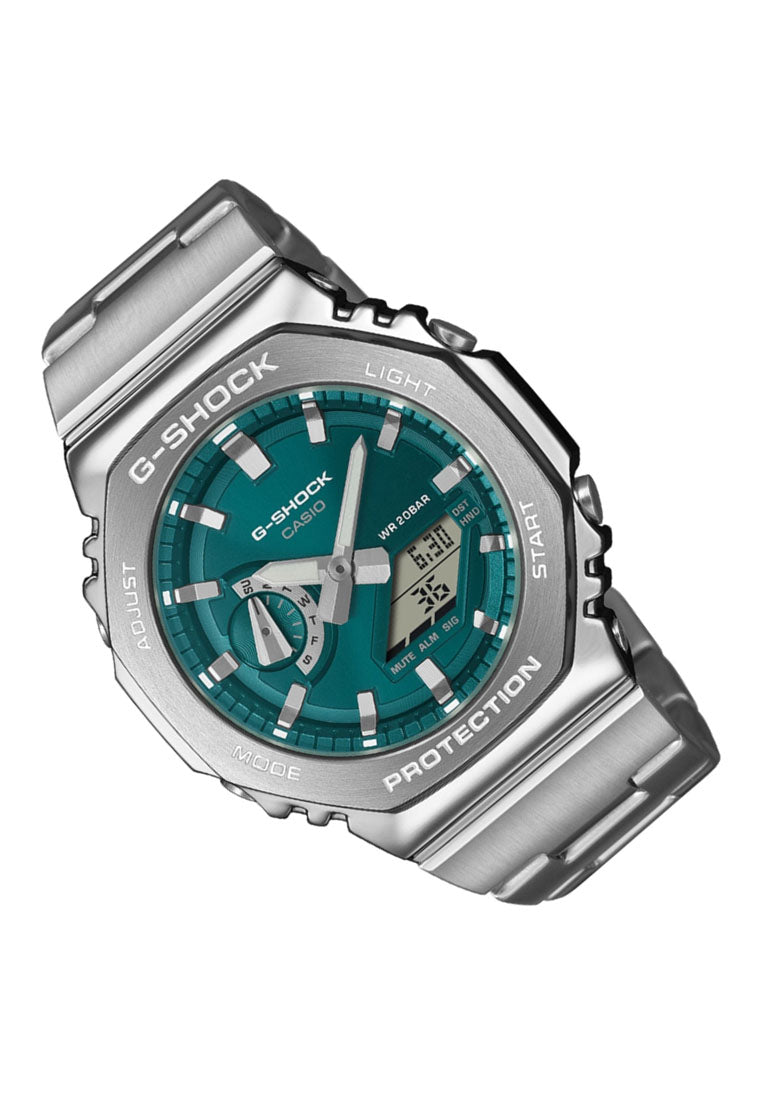 Casio G-shock GM-2110D-3A1 Digital Analog Stainless Steel Strap Watch for Men-Watch Portal Philippines