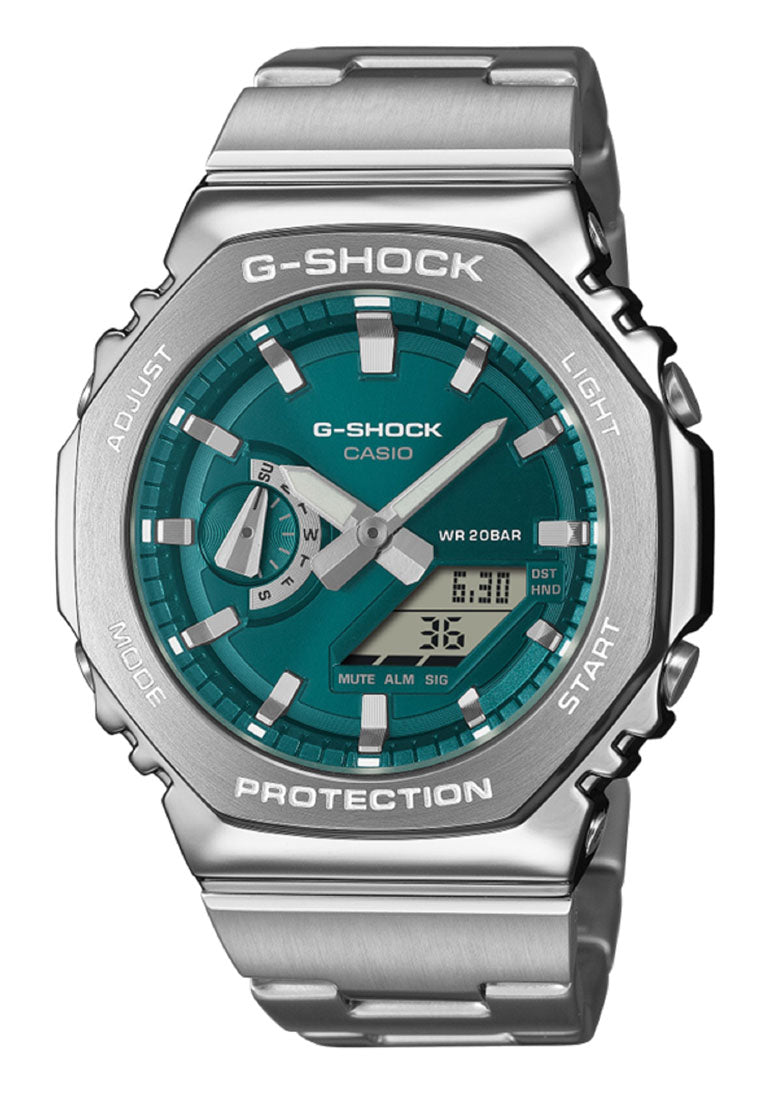 Casio G-shock GM-2110D-3A1 Digital Analog Stainless Steel Strap Watch for Men-Watch Portal Philippines