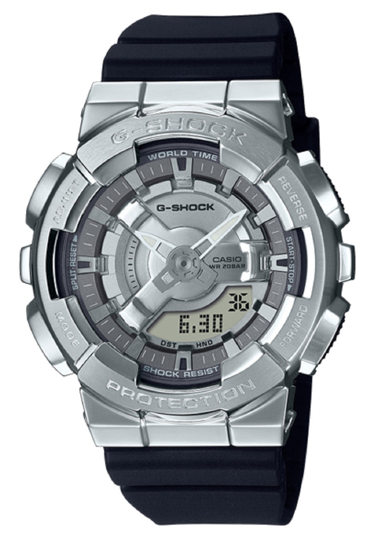 Casio G-shock GM-S110-1A Digital Analog Rubber Strap Watch-Watch Portal Philippines